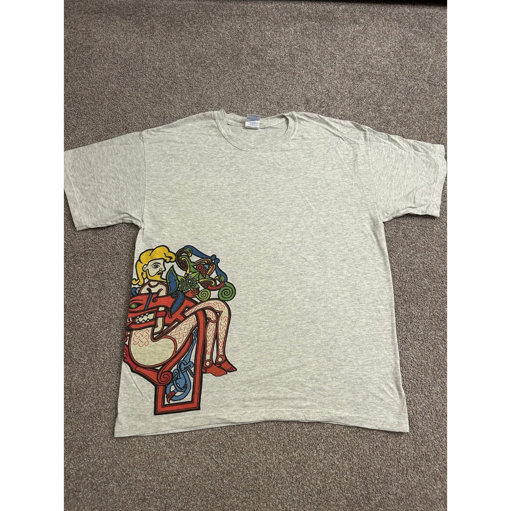 VTG Yachats Celtic Music Festival 2008 Shirt Mens L Gray Graphic Tee Lg